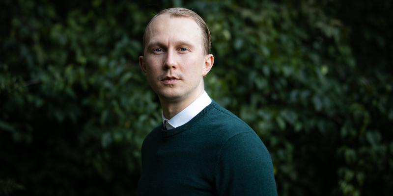 Bild på Nico Vehmas. Fotograferat av Tapani Veija